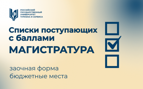 Списки с баллами. МАГИСТРАТУРА. ЗАОЧНАЯ ФОРМА. БЮДЖЕТ