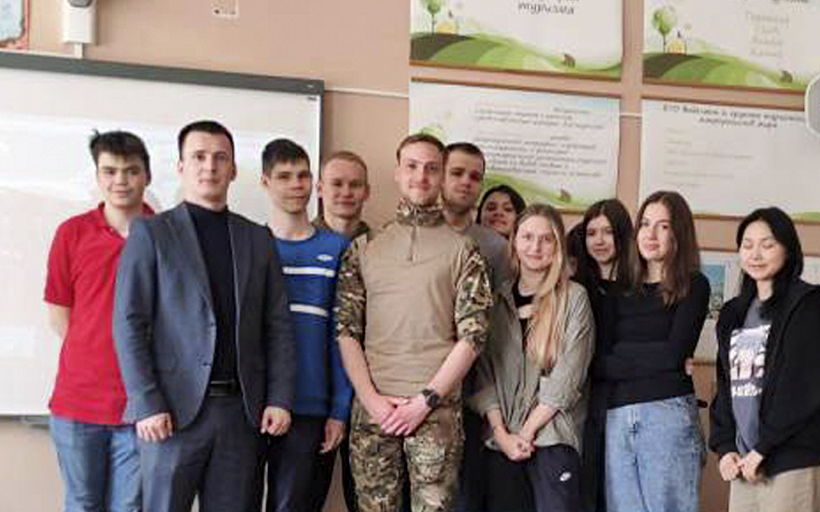 Встреча с выпускником ВШТиГ – участником специальной военной операции