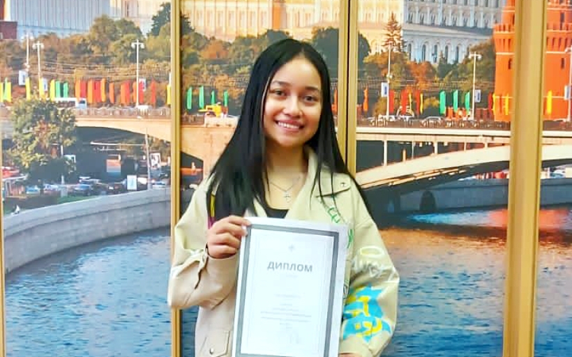 Ещё одна победа - студентка IV курса РГУТИС Путри Менли Эрика в числе победителей IV Международной онлайн-олимпиады по русскому языку как иностранному