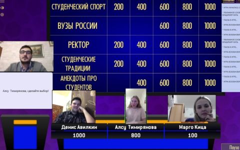 Игры разума: интеллектуальная викторина «Своя игра» в РГУТИС 