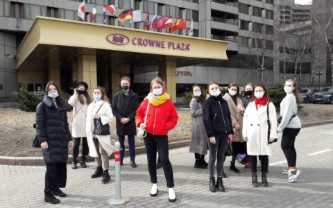 Снова в отели! Наши студенты побывали в одном из известнейших отелей Москвы