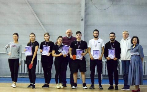 Зарядка для ума и тела: в РГУТИС состоялся турнир по настольному теннису