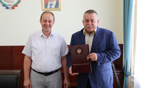 Встреча заместителя Председателя Правительства Республики Дагестан Телякавова М.П. с ректором Российского государственного университета туризма и сервиса Федулиным А.А.